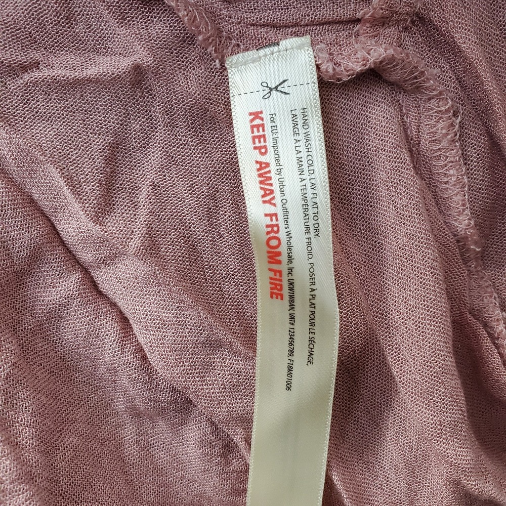Free People Adella Slip Dress Womens XS Pink Lace‎ Detail Ruffle Smocked Back - Picture 4 of 9